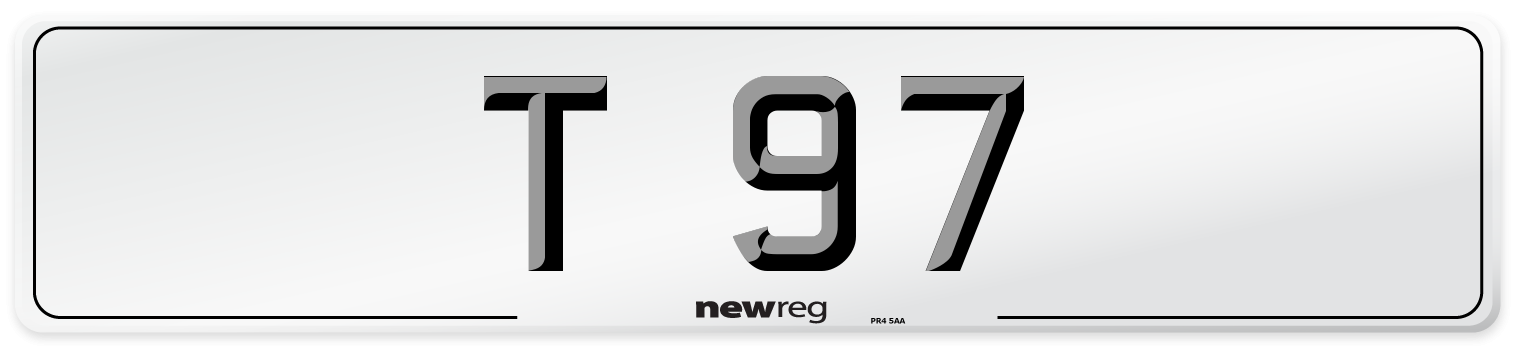 T 97 Number Plate from New Reg